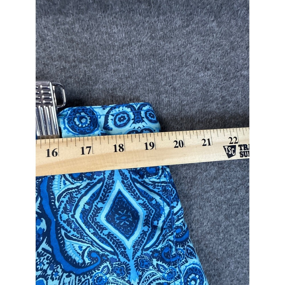 Kanu Surf Blue Paisley Mandala Board Shorts Swim Trunks Mens 2X Cargo Pocket 8" - Picture 5 of 10